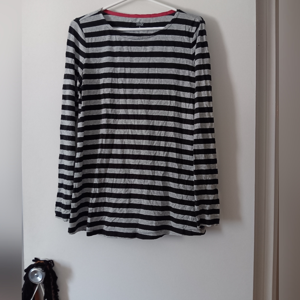 SHADE cotton modal striped tee